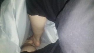 Jerking His Packer Off While Moaning And Displaying His Feet