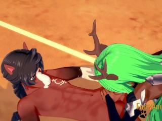 Furry Hentai 3D - Deer and Horse Hard Sex 1/2 video thumbnail