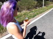 Preview 6 of Drinking Pee in Public, Risky through the Streets of the City, final session part 3 -short version-