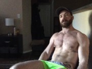 Preview 5 of Hot jock jacking off on a work day