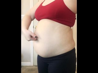 vertical video, bbw belly, kink, solo female