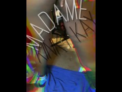 Ebony ass Fetish Madamekinkykay stuffs grapes in ass snack time