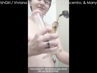 Puta Gótica Stoner Follando Fumando y Vapeando Chica Traviesa Desnuda