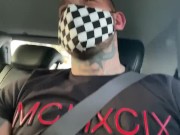 Preview 2 of Got my Uber driver to flash his cock and wank with me