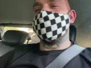 Preview 3 of Got my Uber driver to flash his cock and wank with me