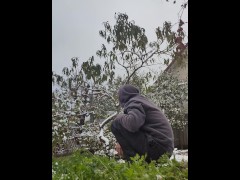 It seems that this parsley is not afraid of snow or frost.