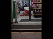 Preview 2 of Girl masturbating in 7/11