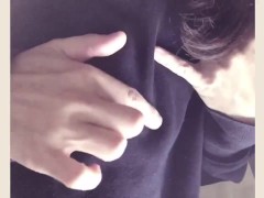 【ちくびぜめ】ぽっちり乳首をエッチな色のスポンジでコリコリ nipple massage with PINK sponge Japanese masturbation orgasm - Screenshot 6 of 16 - Spongebob Hentai
