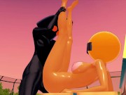 Preview 3 of FUTA Among Us monster X yellow (3D HENTAI)