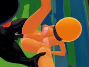 Preview 5 of FUTA Among Us monster X yellow (3D HENTAI)
