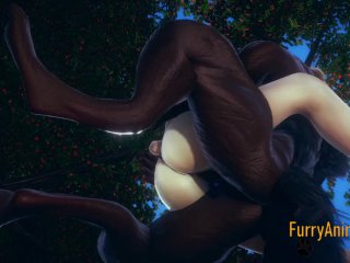 Furry_Hentai - Devil Wolf FucksRabbit