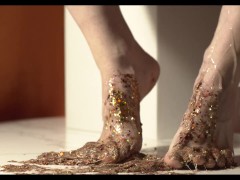 Barefoot Cum Play Fall Time Slime ASMR