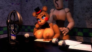 Freddy de brinquedo gosta de levar um tapa na bunda [com som]