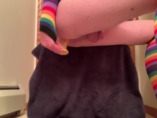 Sissygasm from Hard Fuck with Dildo.