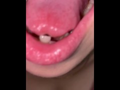 Girl mouth tour