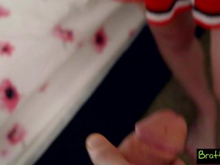 Step Sis "Get out of_my room! Why is yourdick out?"