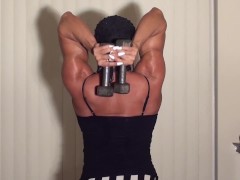 Tricep Home Workout with Elastic Band by Latia Del Riviero