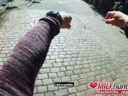 Preview 1 of Sarah Kay gets boned in a Berlin park! MILFHUNTER24