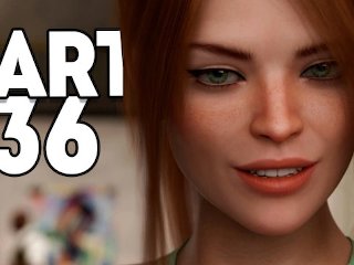 pc gameplay, point of view, red head, milf