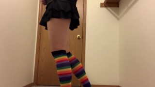 Sissy Crossdresser Showing Off New Outfit 