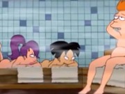 Preview 1 of Amy Wong Flashing Her Tits in the Sauna - Futurama Animated Hentai Cartoon Porn