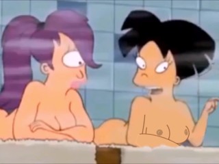 Amy Wong Flashing Her Tits in the Sauna - Futurama Animated Hentai Cartoon Porn