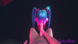 Vocaloid Point Of View Miku Blowjob In A Nightclub