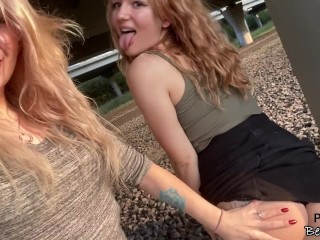 Feeling Playful outside with my Classmate