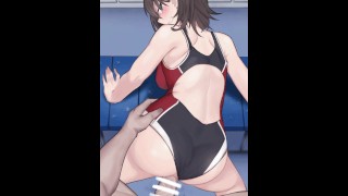 Competitive Swimsuit Sex In The Club Room