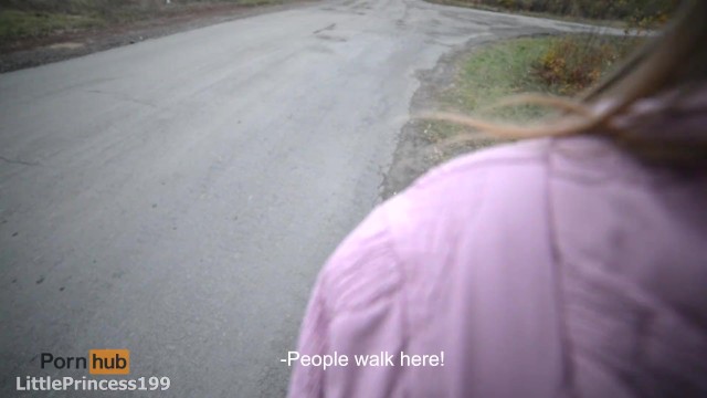 道路の近くの売春婦と非常に危険なセックス！ パブリックセックス/対話