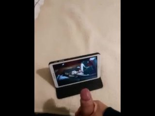 cumshot, vertical video, solo male, masturbation