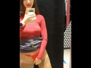 Preview 4 of Store fitting room and sexy babe