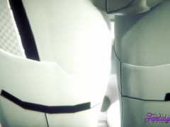 Evangelion Hentai - Rei Ayanami Pee in a Toilet