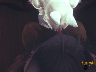 Furry Hentai - Demond Wolf & Artic Fox Hard Sex