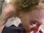 Preview 4 of Beautiful Teen Sarah Evans Swallows and Mouth full of Pee and gets Cum Facial. Follow Her Twitter...