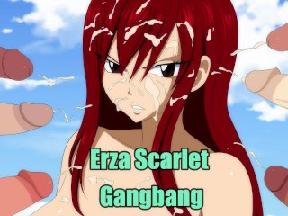 Erza Scarlet, size, joi, ass fuck