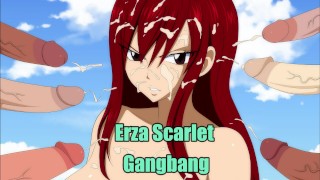 Hentai NNN beloning: Erza Scarlet Gangbang (sprookje)