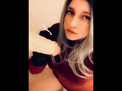 Smoking Teen Trap Riding Hung Dick
