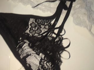 Мasturbation on stepsisters panties pov cumming