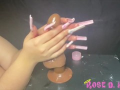 long nail handjob ASMR