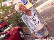 Preview 1 of SHORT HAIR GERMAN BLONDE PUBLIC PICK UP AND OUTDOOR FUCK