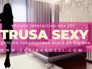 PARTE 2 ROLEPLAY INTERACTIVO & JOI ARGENTINA SEXY EN ESPAÑA  AUDIO ONLY  HOT ASMR VOICE