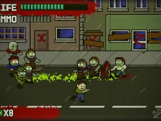 cartoon, zombie, 8bit, gaming