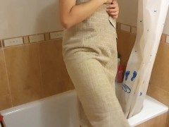 Espío a mi hermanastra en la ducha 