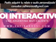 Preview 2 of JOI CON ARGENTINA SUPER CALIENTE | MUY INTENSO | INTERACTIVO