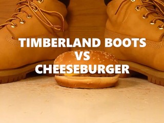 Esmagando Um Cheeseburger com Botas De Trabalho Timberland Da Men - Teaser