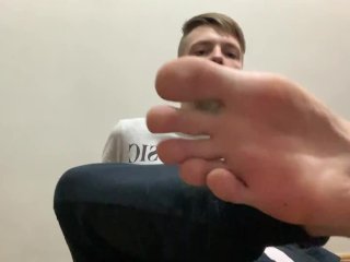 Foot teasing and my face