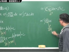 【全pornhub最大華人微積分教學頻道】【張旭微積分】積分前篇重點六：不定積分與反導函數｜精選範例 6-4｜2020版