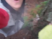 Preview 4 of High Nasa Hoodie Piss Sex In The Rainy Forest