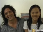 Preview 2 of ED POWERS - Asian teen Mia Smiles Enjoys Riding Paul